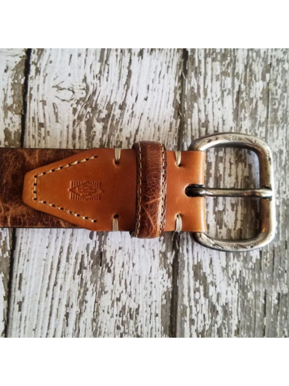 Martin Dingman crocodile grain belt
